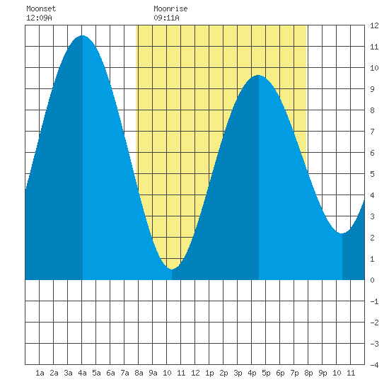 Shag Rock tide chart for Wednesday, March 17, 2021