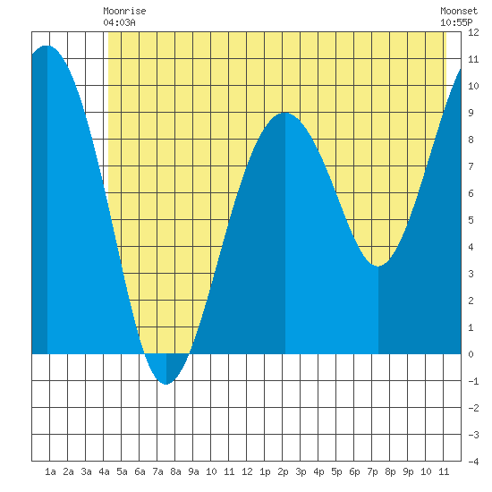 Shag Rock tide chart for Wednesday, June 9, 2021