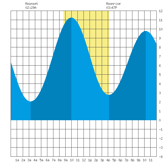 Shag Rock tide chart for Sunday, November 14, 2021