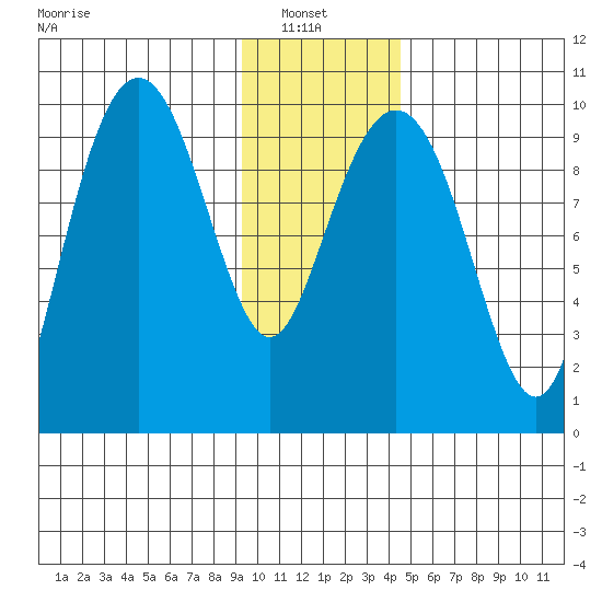 Shag Rock tide chart for Sunday, January 23, 2022