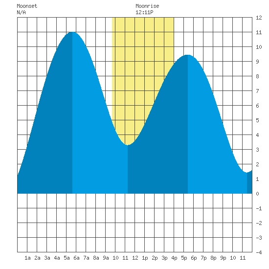 Shag Rock tide chart for Saturday, January 8, 2022