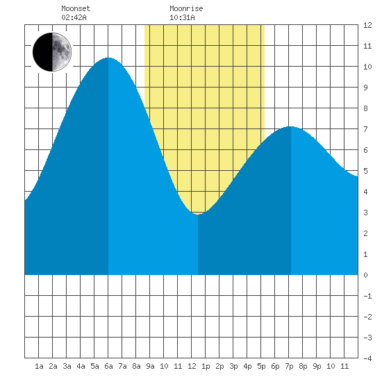 Shag Rock tide chart for Tuesday, February 8, 2022