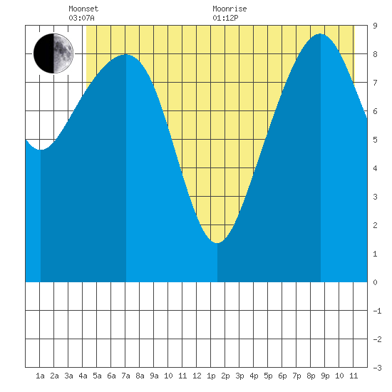 Shag Rock tide chart for Tuesday, June 7, 2022