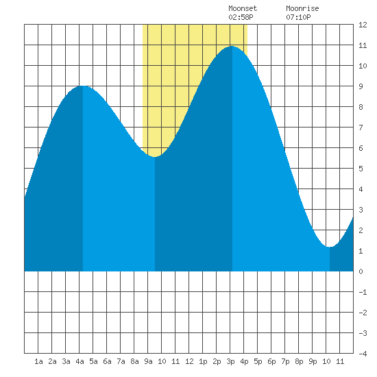Shag Rock tide chart for Sunday, November 13, 2022
