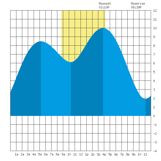 Shag Rock tide chart for Monday, November 14, 2022