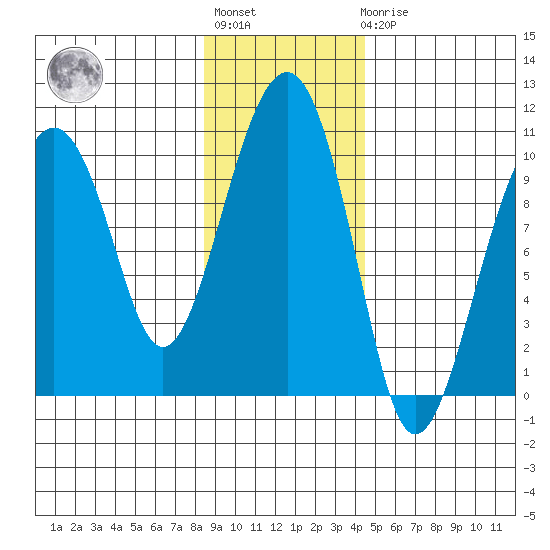 Shag Rock tide chart for Tuesday, November 8, 2022