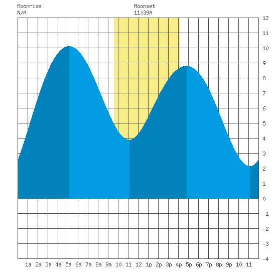 Shag Rock tide chart for Friday, January 13, 2023