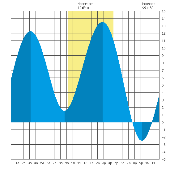 Shag Rock tide chart for Tuesday, January 24, 2023