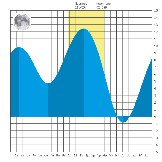 Shag Rock tide chart for Friday, January 6, 2023