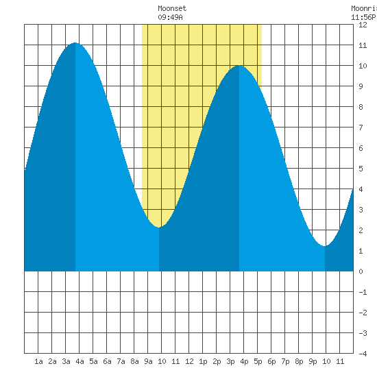 Shag Rock tide chart for Friday, February 10, 2023