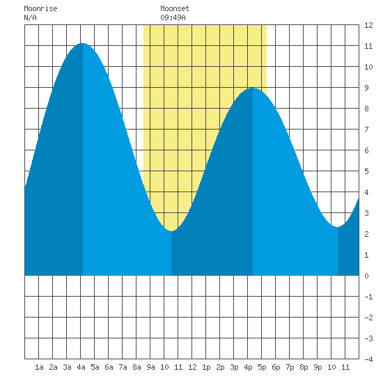 Shag Rock tide chart for Saturday, February 11, 2023
