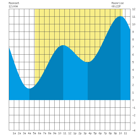 Shag Rock tide chart for Friday, July 28, 2023