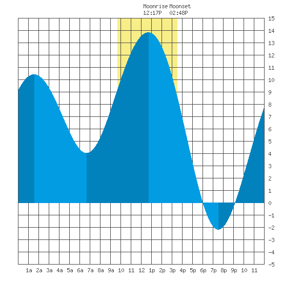 Shag Rock tide chart for Wednesday, December 13, 2023