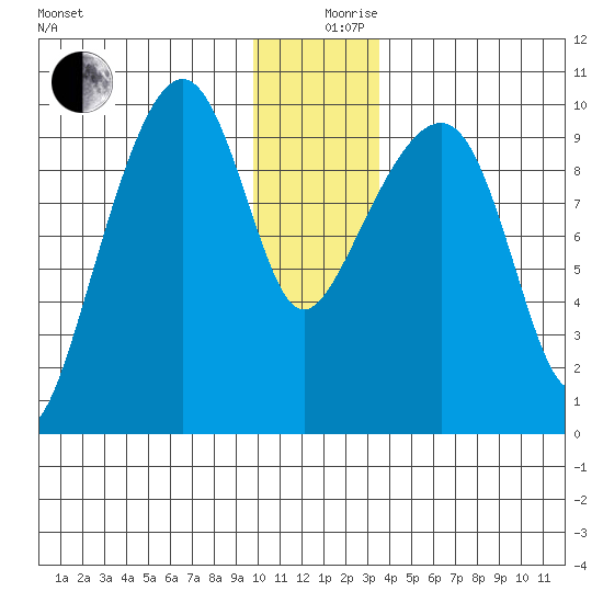Shag Rock tide chart for Tuesday, December 19, 2023