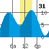 Shag Rock tide chart for Sunday, December 31, 2023