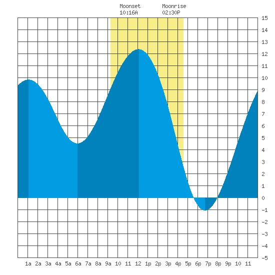 Shag Rock tide chart for Wednesday, January 24, 2024