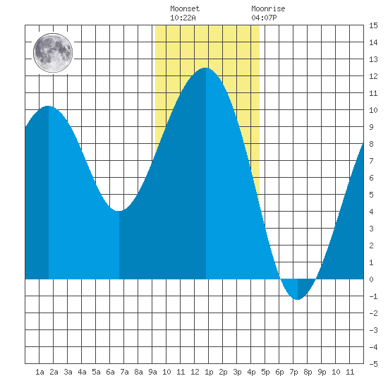 Shag Rock tide chart for Thursday, January 25, 2024