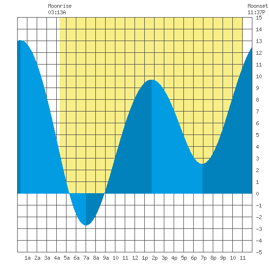 Shag Rock tide chart for Wednesday, June 5, 2024