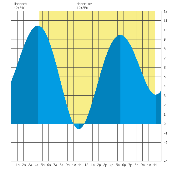 Shag Rock tide chart for Wednesday, July 10, 2024