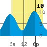 Shag Rock tide chart for Saturday, August 10, 2024