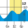 Shag Rock tide chart for Saturday, October 12, 2024