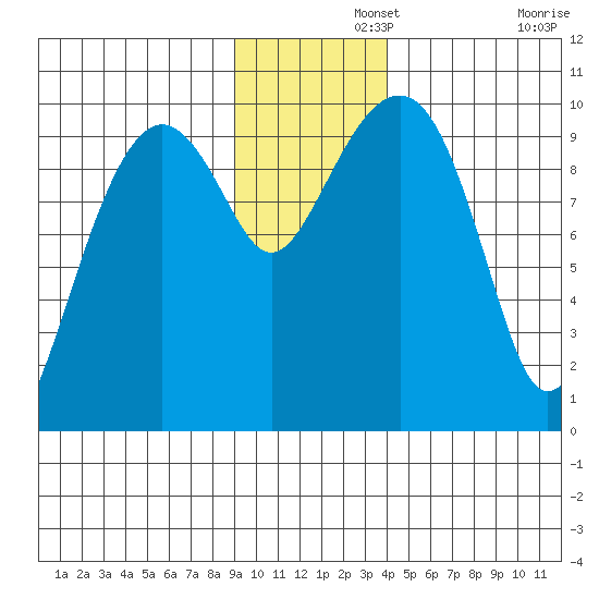Shag Rock tide chart for Thursday, November 21, 2024