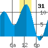 Shag Rock tide chart for Tuesday, December 31, 2024