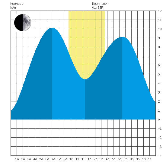 Shag Rock tide chart for Sunday, December 8, 2024