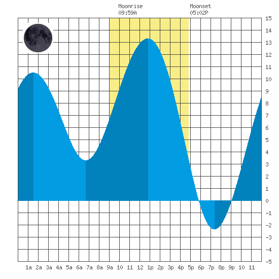 Shag Rock tide chart for Wednesday, January 29, 2025