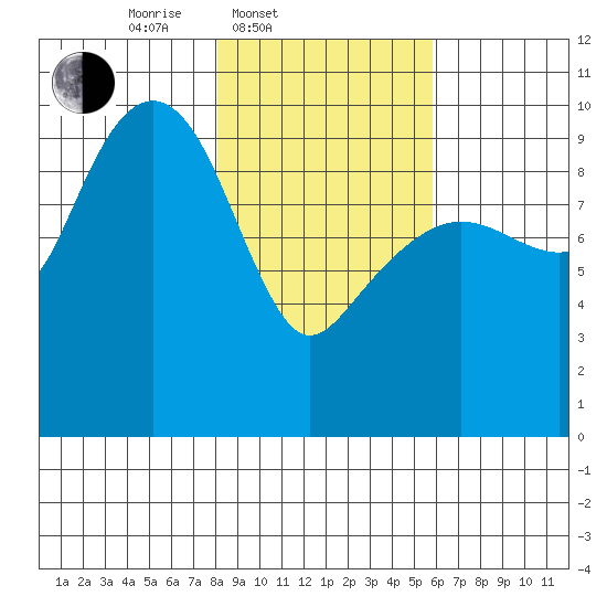 Shag Rock tide chart for Thursday, February 20, 2025