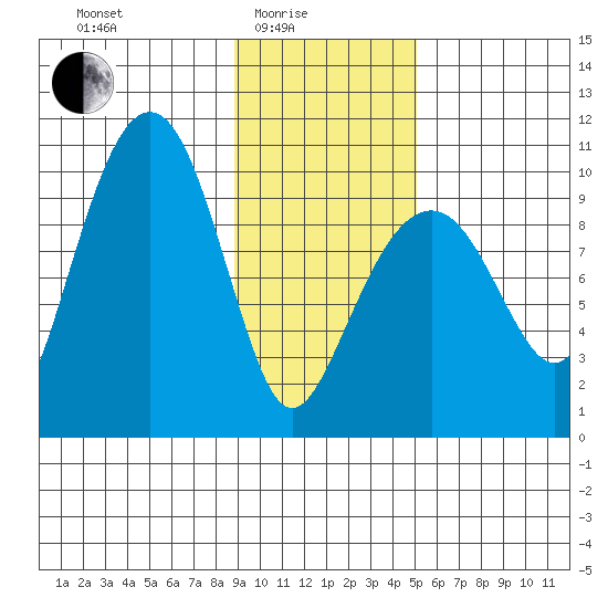Shag Rock tide chart for Tuesday, February 4, 2025