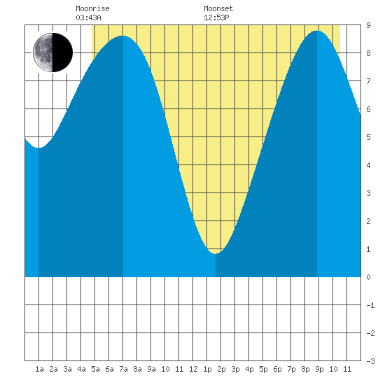 Shag Rock tide chart for Tuesday, May 20, 2025