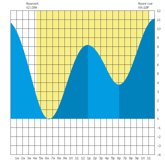 Shag Rock tide chart for Sunday, June 8, 2025