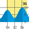 Shag Rock tide chart for Thursday, July 31, 2025