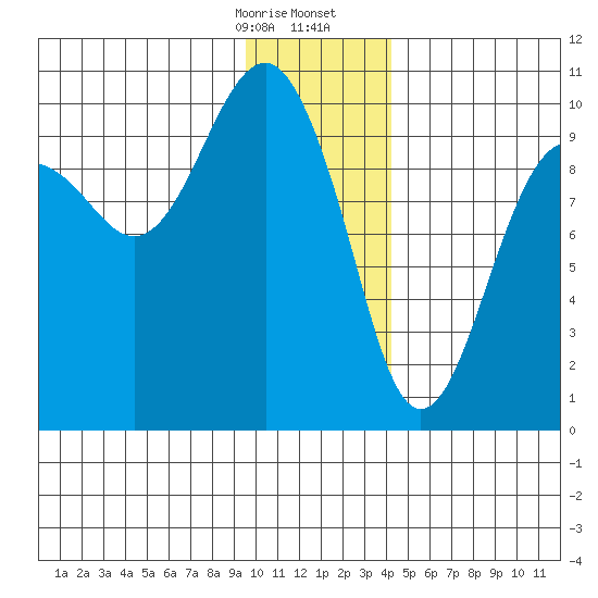 Shag Rock tide chart for Thursday, January 15, 2026