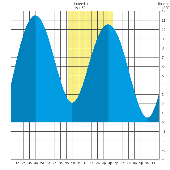 Shag Rock tide chart for Friday, January 23, 2026