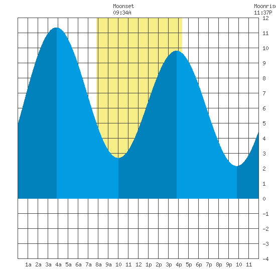 Shakan Strait tide chart for Wednesday, January 31, 2024