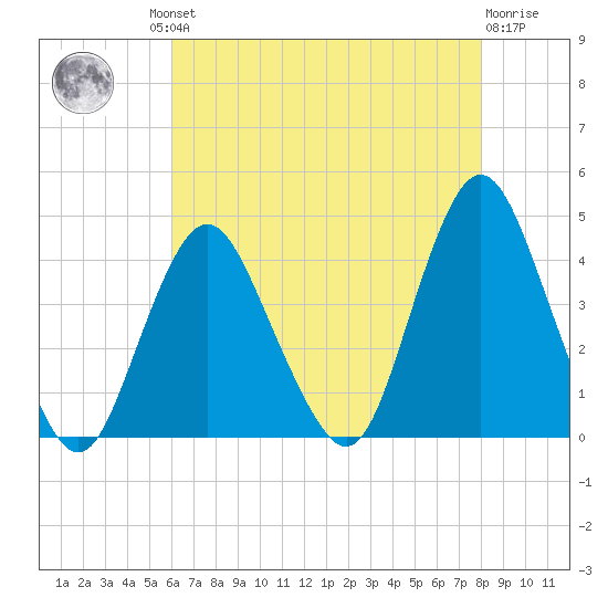 Shark River Island tide chart for Thursday, August 11, 2022