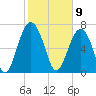 Sheldon tide chart for Sunday, February 9, 2025