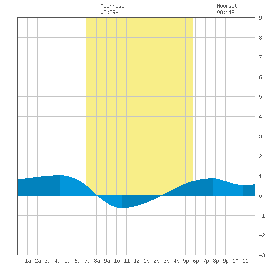 Shell Island tide chart for Friday, January 31, 2025