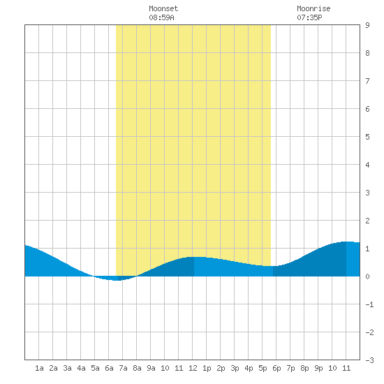 Shell Key tide chart for Friday, November 7, 2025