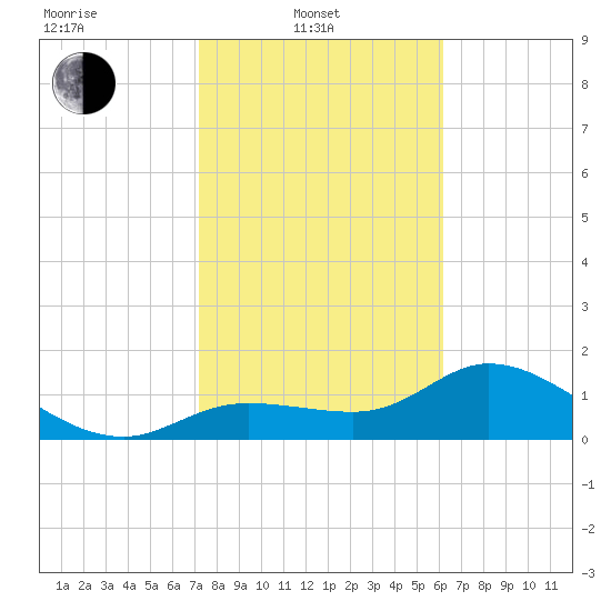 Shell Point tide chart for Friday, February 2, 2024