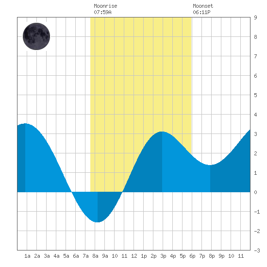 Shell Point tide chart for Thursday, January 11, 2024