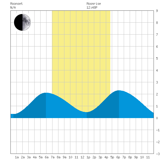 Shelltown tide chart for Friday, November 28, 2025