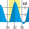 Shelton tide chart for Friday, January 12, 2024