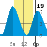 Shelton tide chart for Friday, January 19, 2024