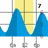 Shelton tide chart for Sunday, January 7, 2024