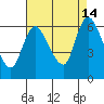 Shelton tide chart for Wednesday, August 14, 2024