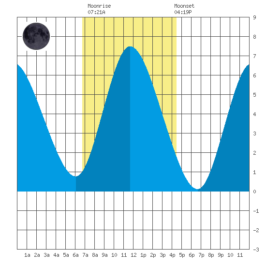 Shelton tide chart for Thursday, November 20, 2025