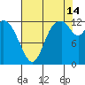 Shelton tide chart for Wednesday, August 14, 2024